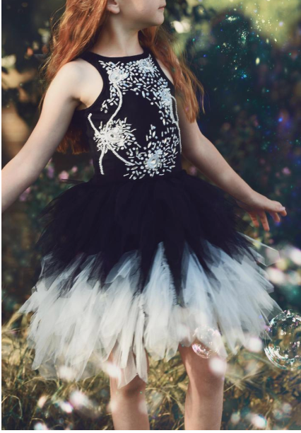 Viola Black and White Dress