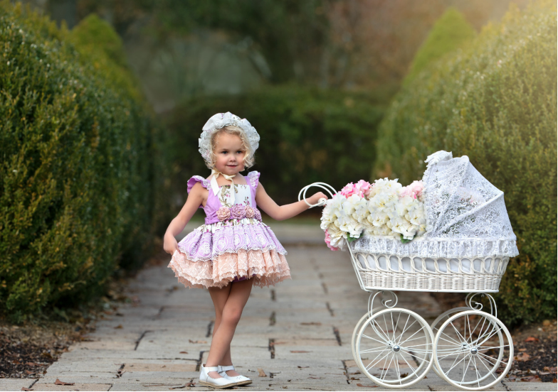 Lavendar Ruffle Dress