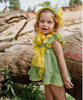 Green and Yellow Knit Bonnet