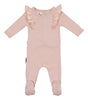 Shoulder Ruffle Footie