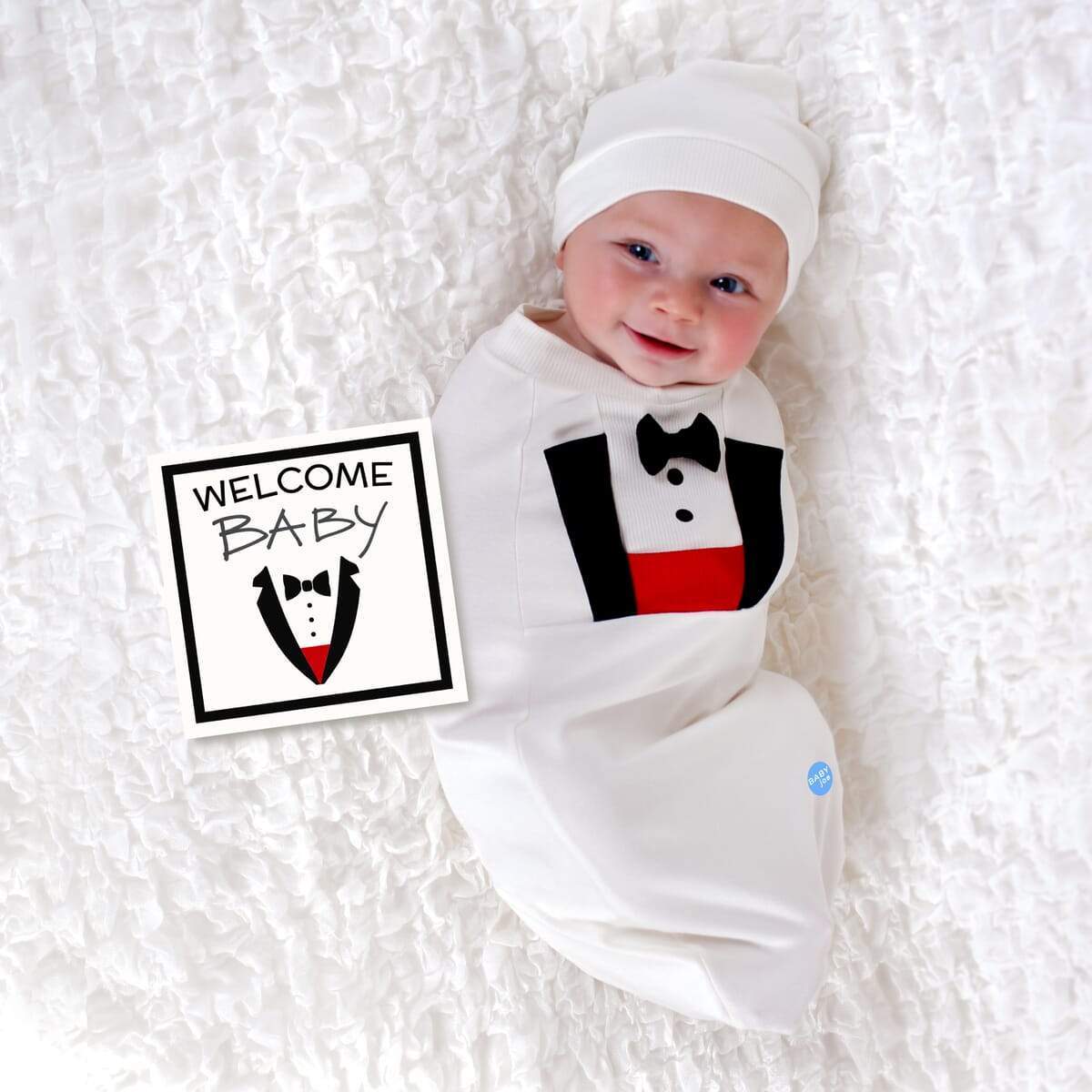 Tux Swaddle Set