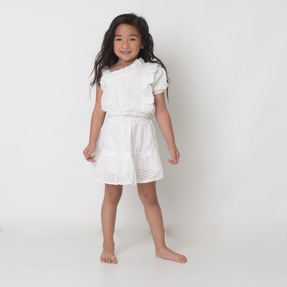 White Eyelet Resort Wear Set