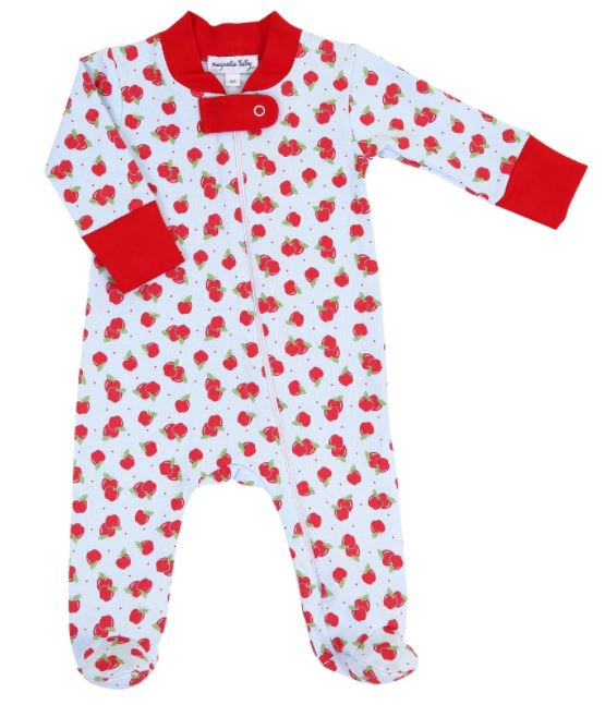 Magnolia Baby Zipped Apple Footie