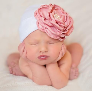 IlyBean Silk Rose and Pearls Hat