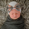 IlyBean Plaid Bow Hospital Hat