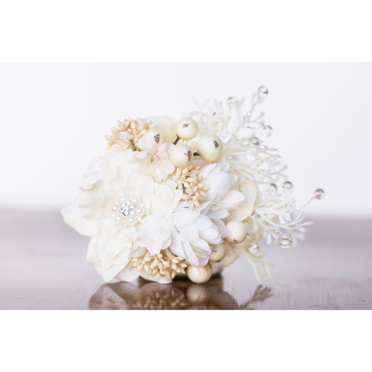 Ivory Woodland Floral Clip flower hair