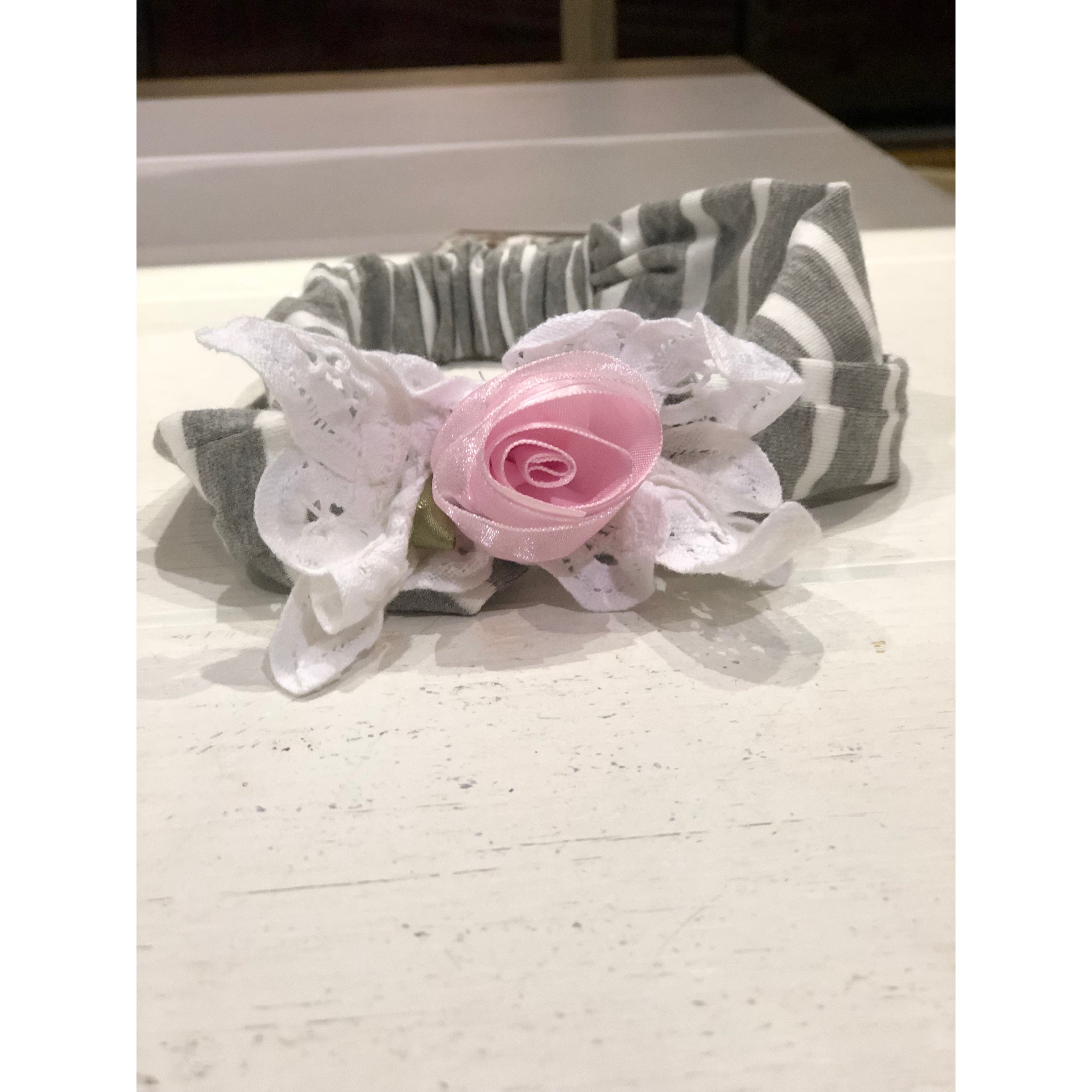 Cach Cach Grey Striped Headband