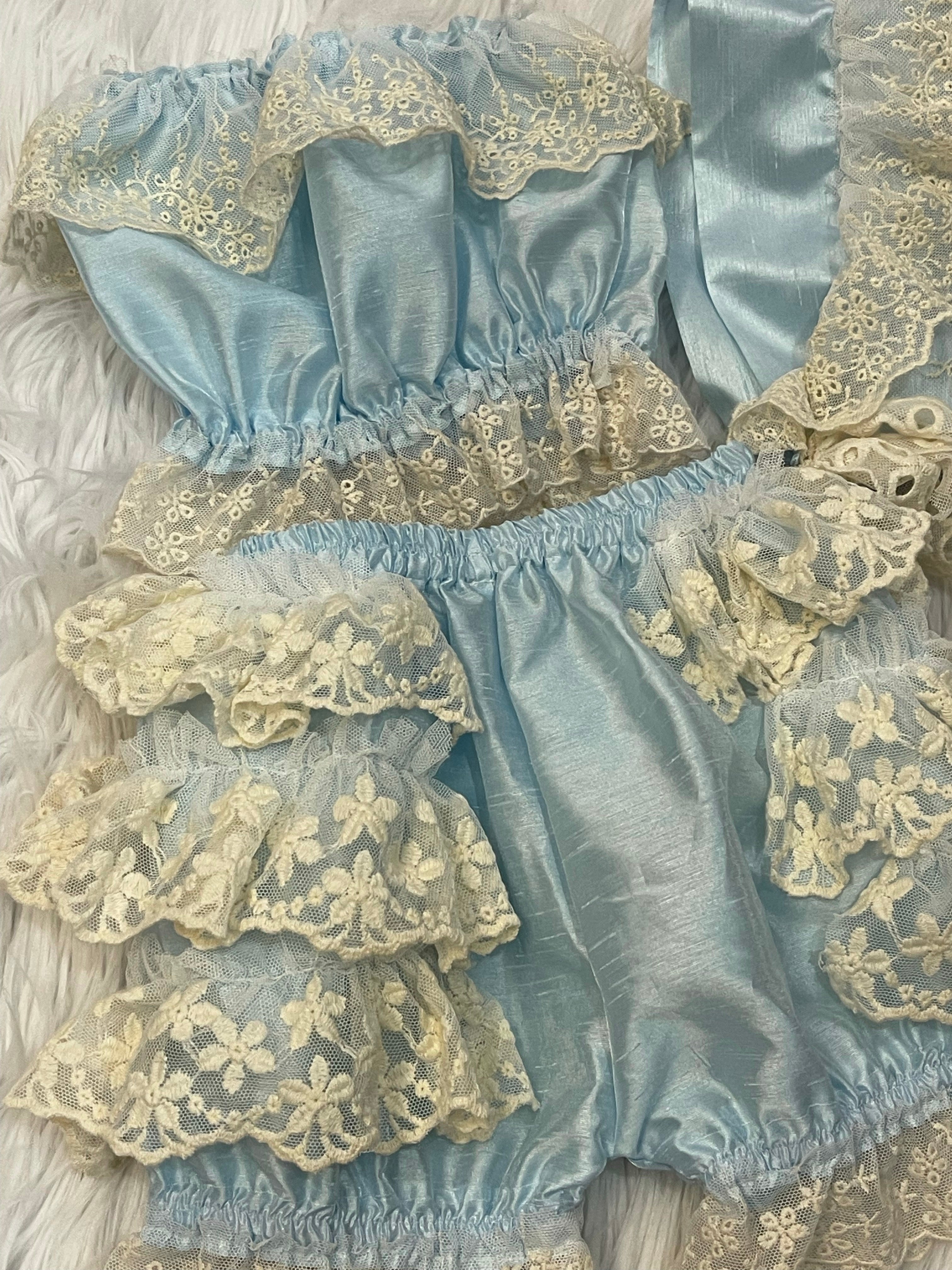 Blue Bloomer Set