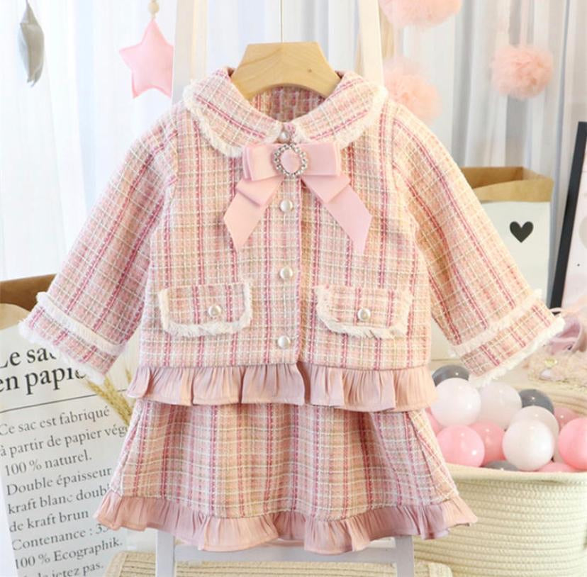 Pink Tweed Set
