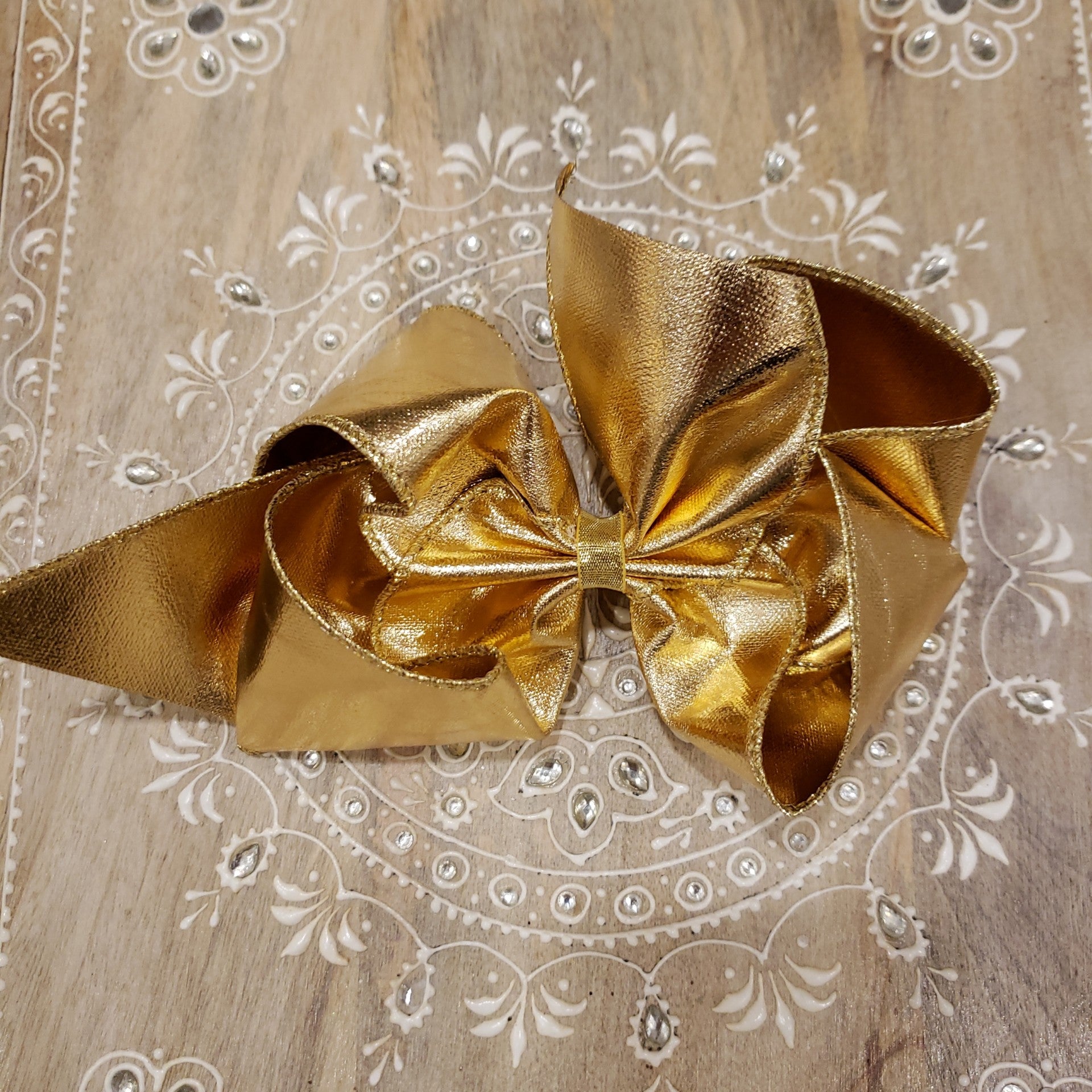 Metallic Glitz Hair Bow