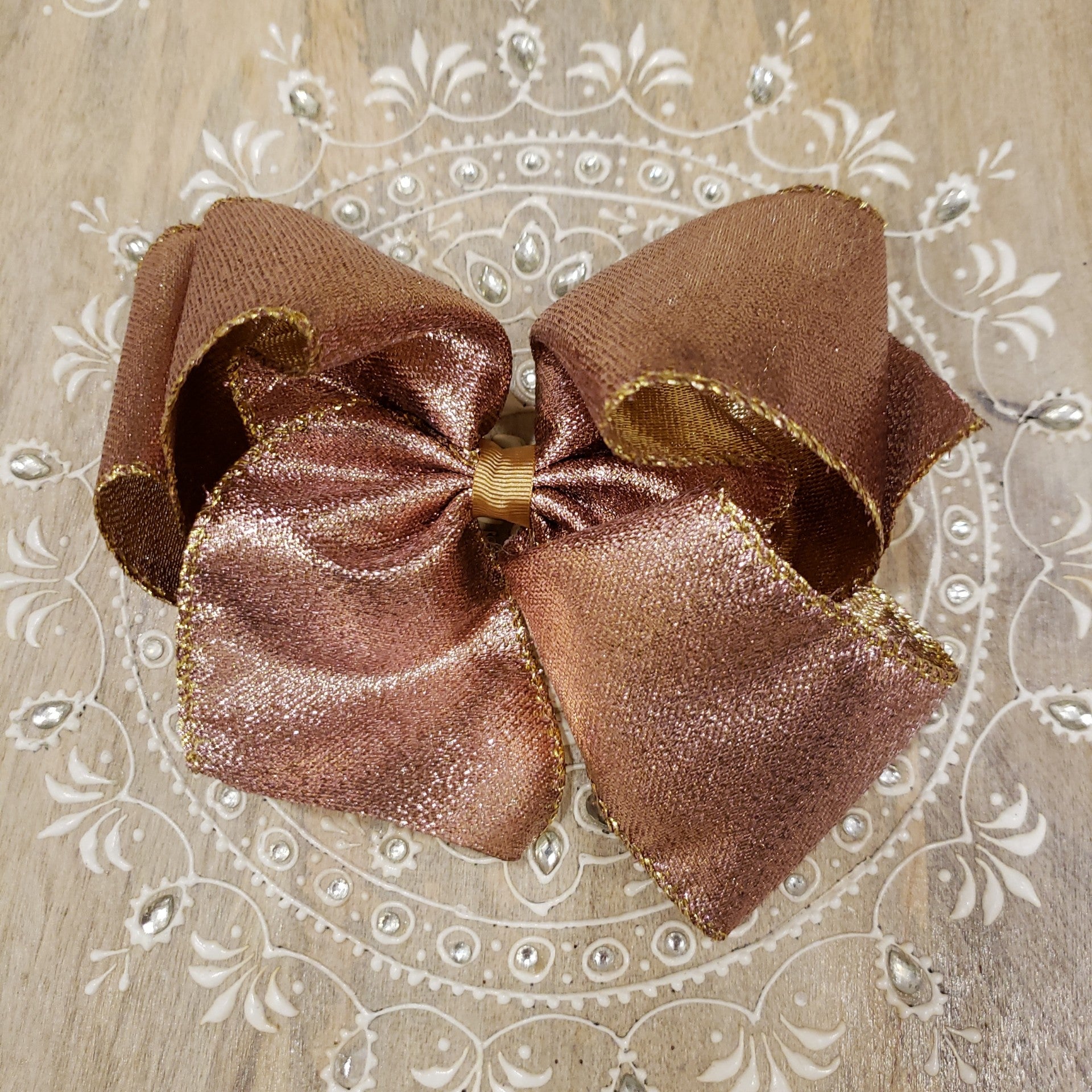 Metallic Glitz Hair Bow