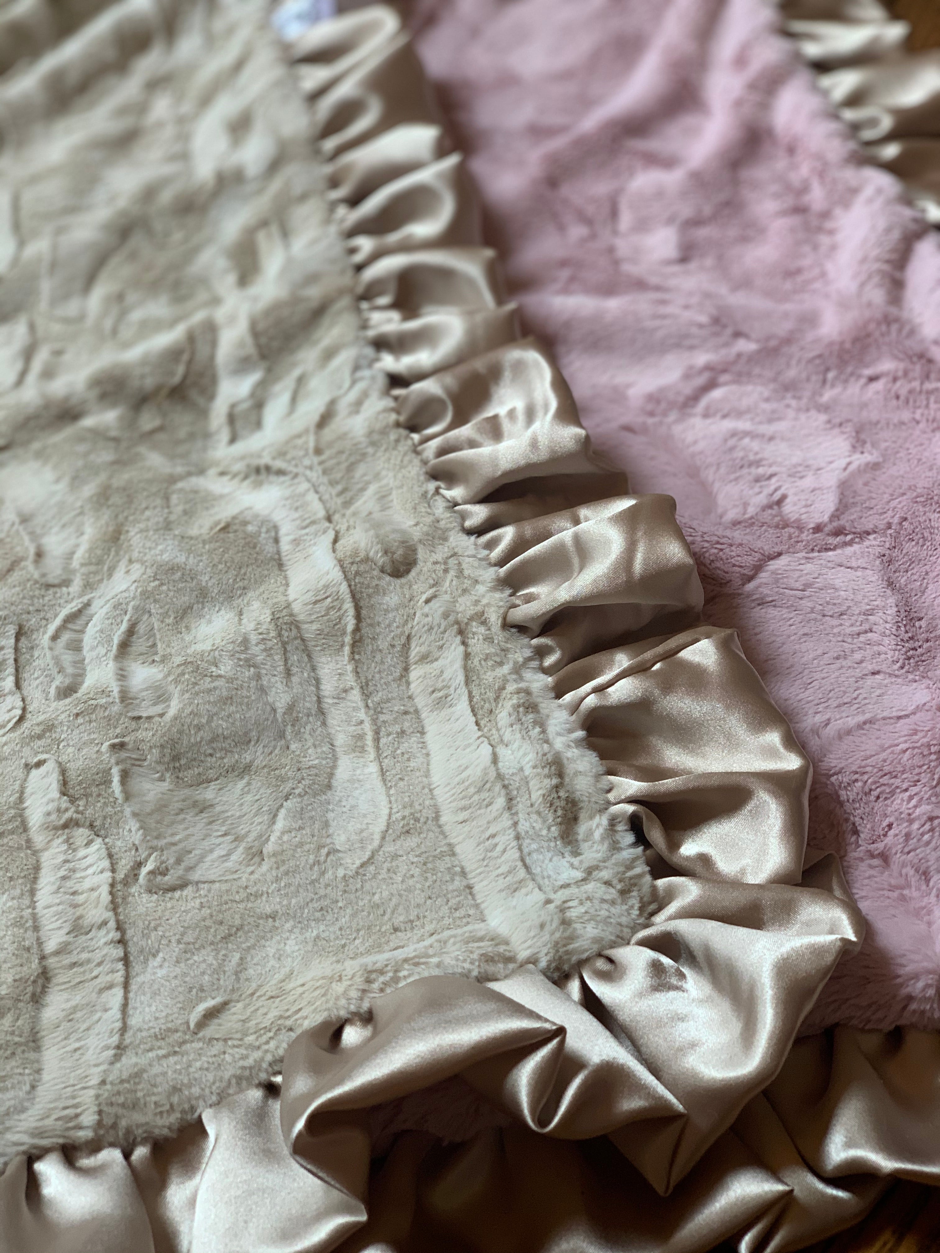 Coco and Blush Minky Blanket