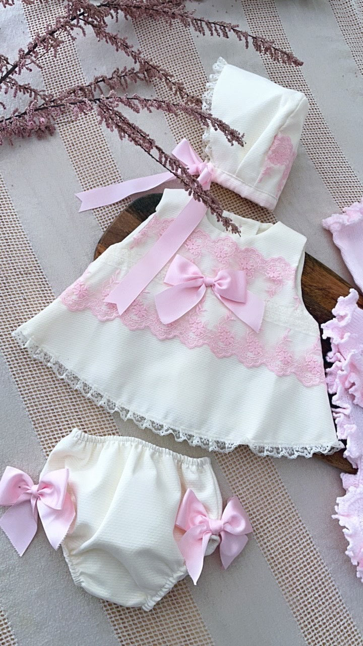 Baby Girl Pink Dress & Jacket