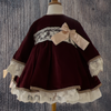 Burgundy Velvet Dress