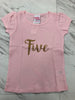 Pink and Gold Birthday T-Shirt