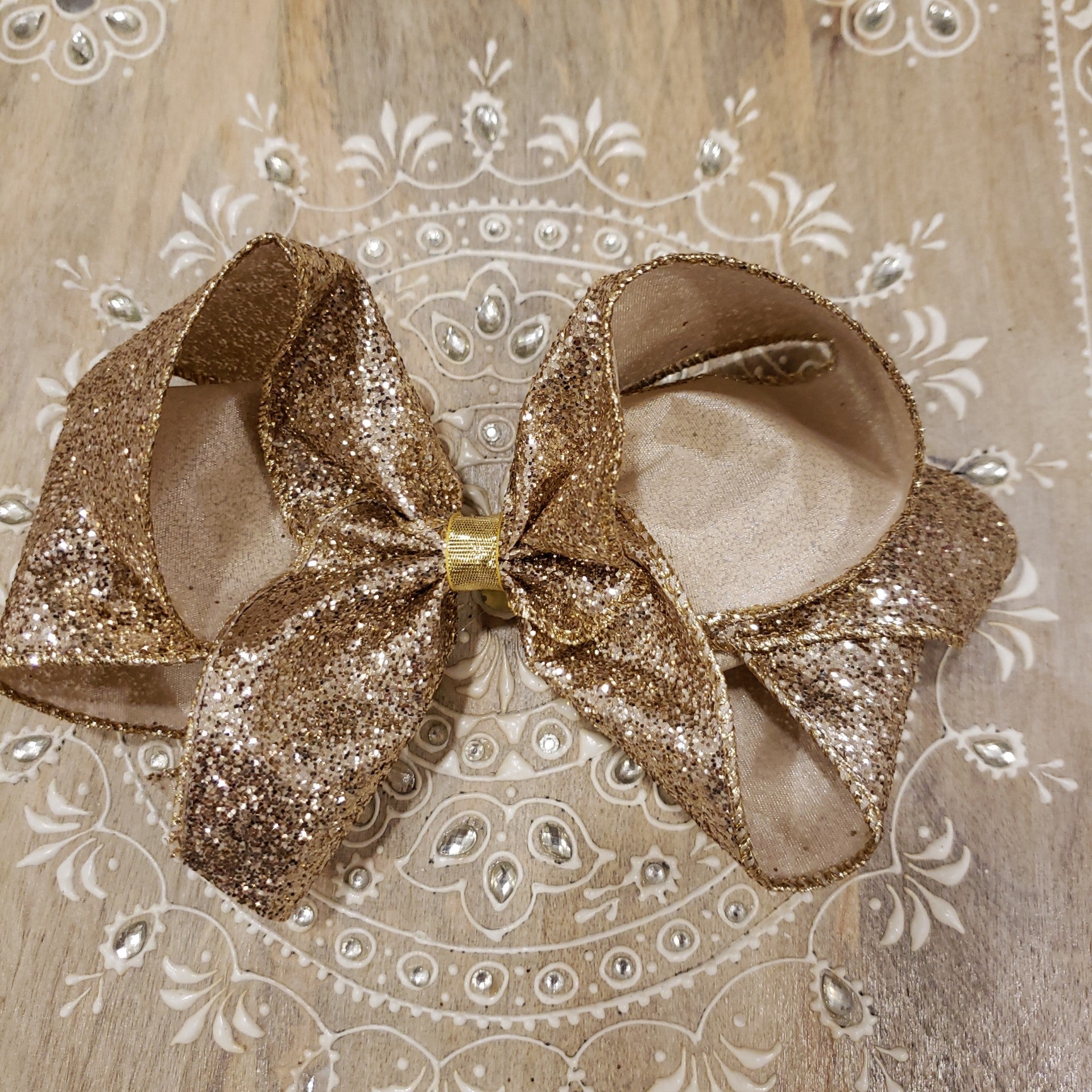 Metallic Glitz Hair Bow