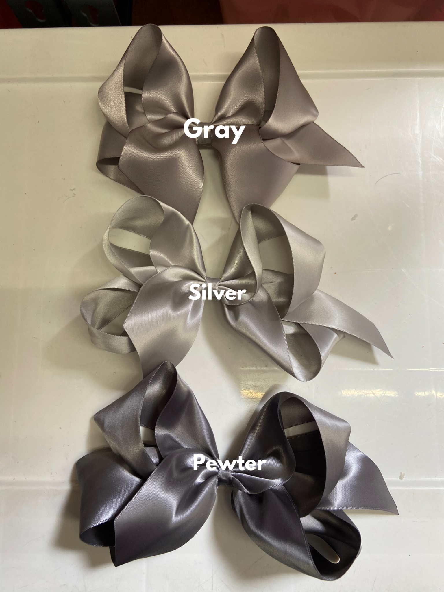 Giant Satin Bow Clip