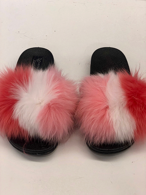 Multi Pink Furry Slides