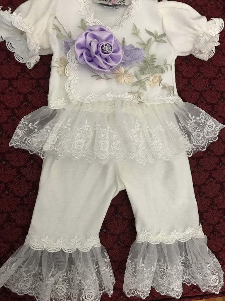 Katie Rose Embroidered Layette Set