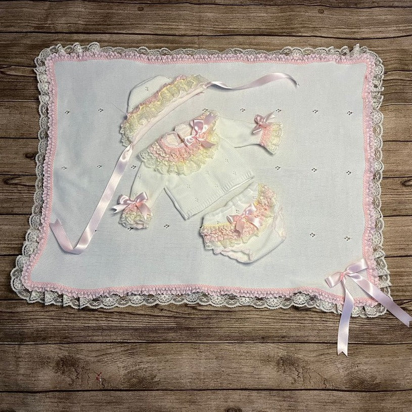 Pink and Cream Blanket