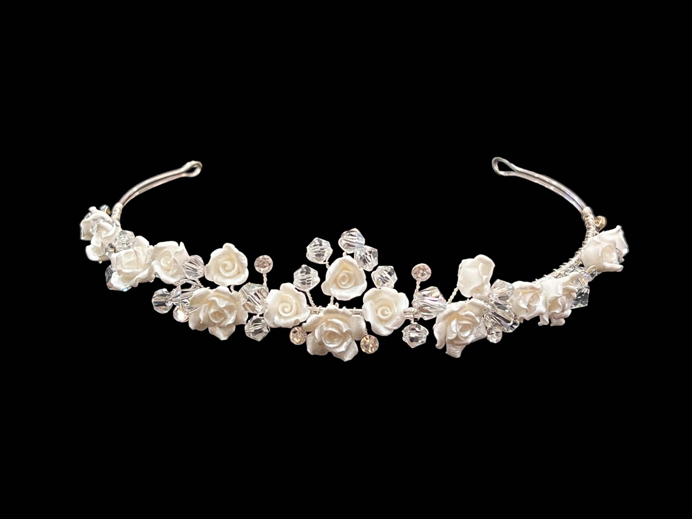 Porcelain Flower Headpiece