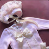 Pink Knit Onesie Set