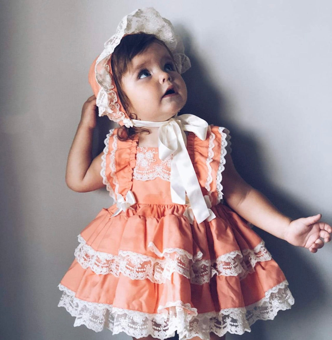 Pastel Petal Orange Bonnet