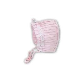 Sarah Louise Pink Cotton Bonnet