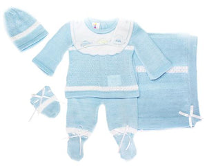 Blue Knit Set