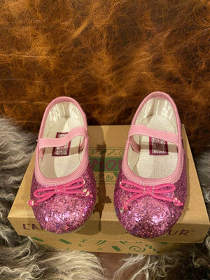 L'Amour Glitter Fuschia Shoe