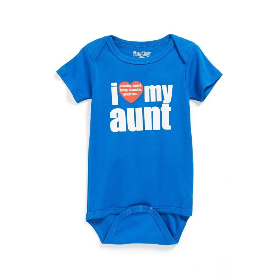 Sara Kety I Love My Aunt in Blue Onesie