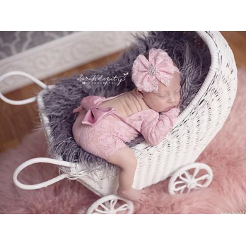 Mauve Lace Leotard newborn photography romper