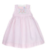 Luli & Me Pink Smock Bunny Dress