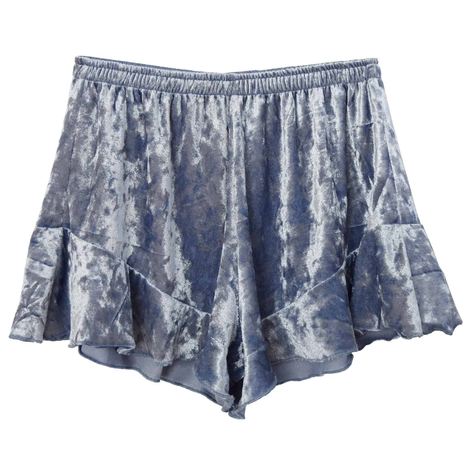Tru Luv Crushed Velvet Shorts