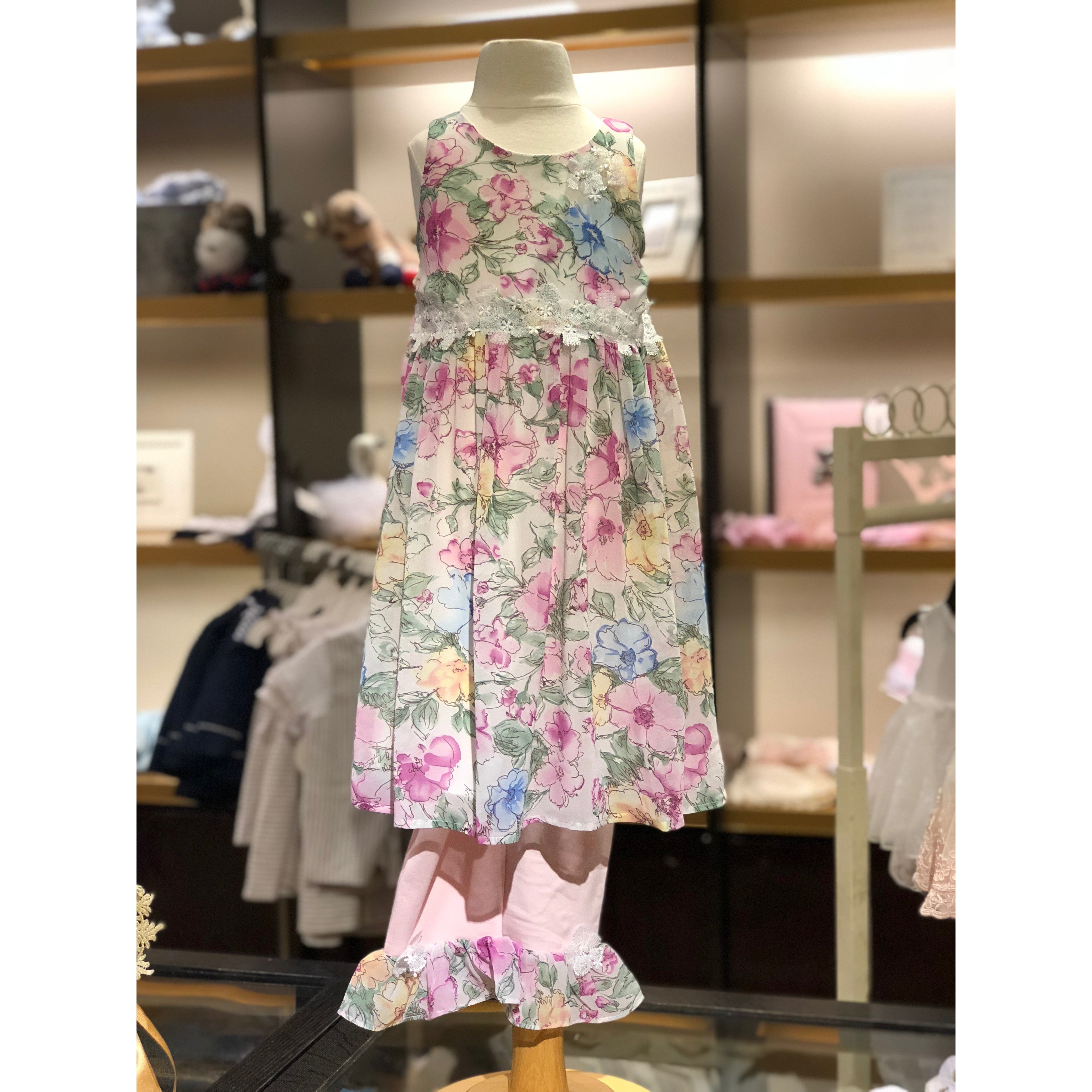 Cach Cach Watercolor Bouquet Legging Set